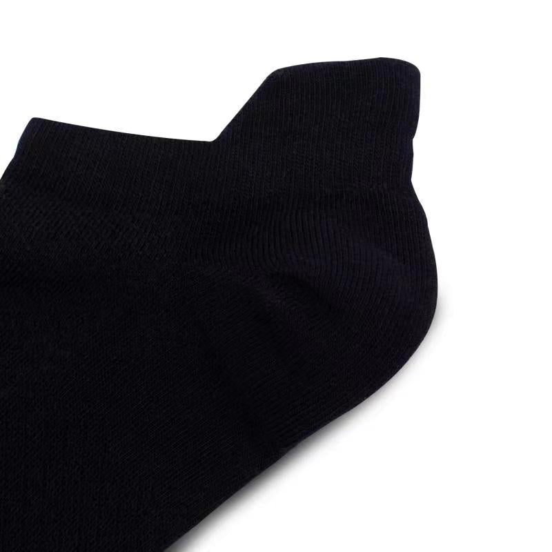 Thin Ankle Black Glide Socks