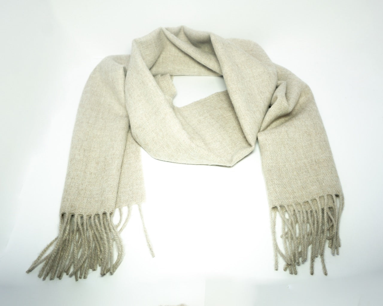 100% Baby Alpaca Scarves  - IVORY