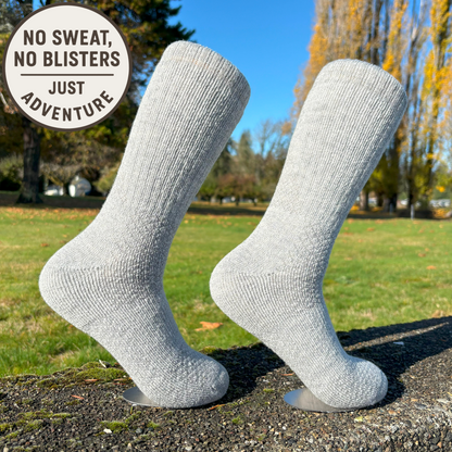 Baby Alpaca Hiking Socks - 6 Pack Bundle with 3 Colors