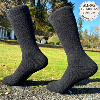 Baby Alpaca Hiking Socks - 6 Pack Bundle with 3 Colors