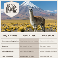 Baby Alpaca Hiking Socks — Crew 3-Pack