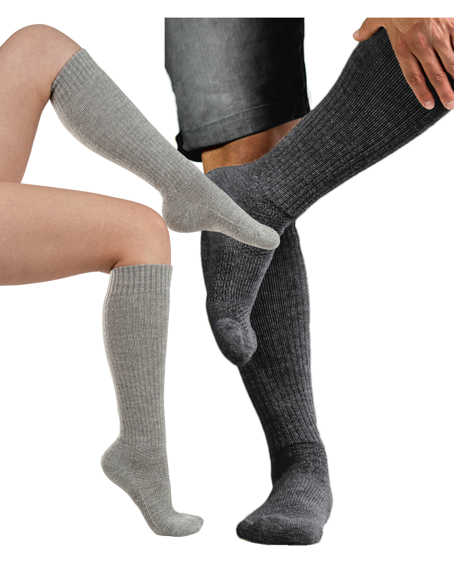 Baby Alpaca Hiking Socks - Over-the-Calf - Ultra Soft, Breathable, Trail-Ready Comfort
