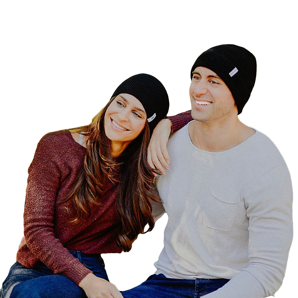 Black Alpaca Socks + Black 100% Yak Beanie Combo Pack