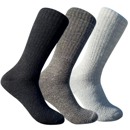 Baby Alpaca Hiking Socks - 3 Pack Bundle with 3 Colors