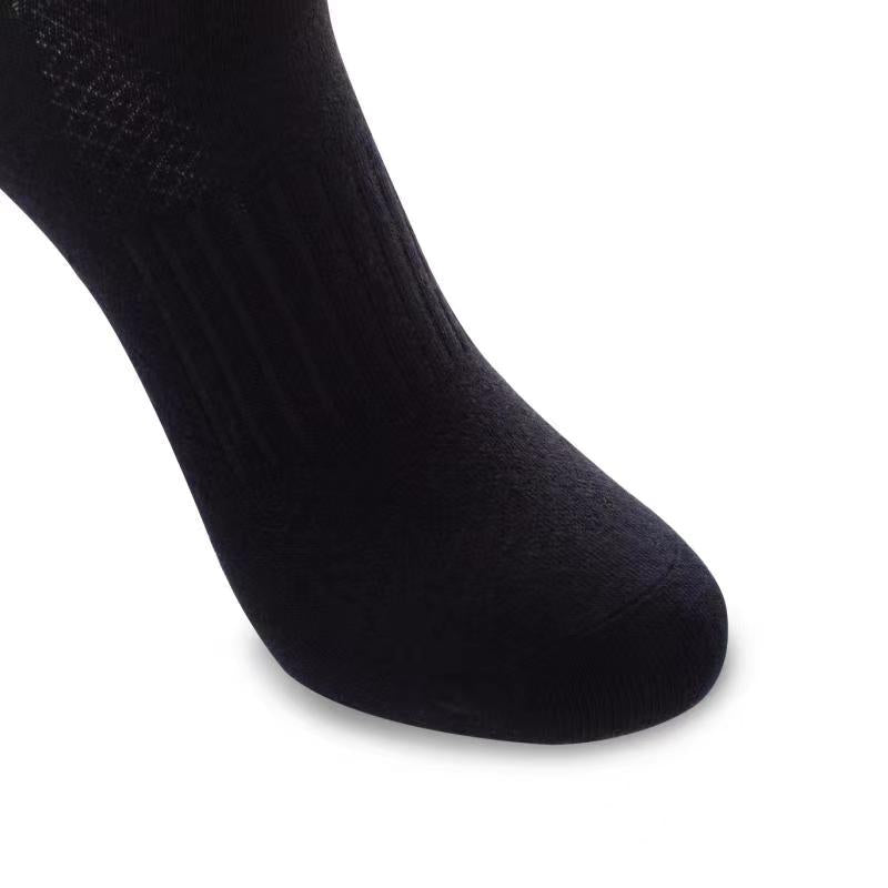 Thin Ankle Black Glide Socks