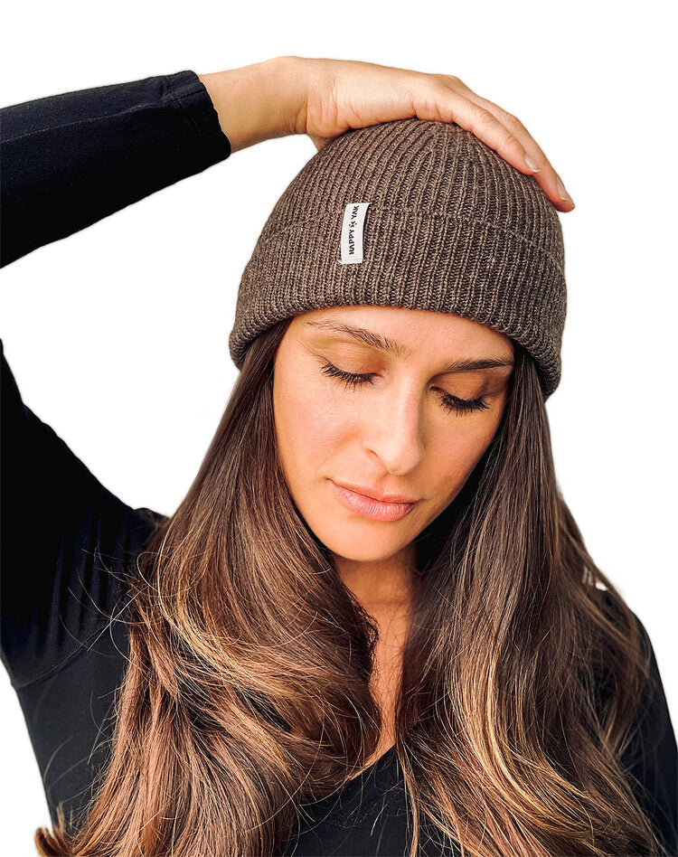 The Nomad Hat – Black & Brown - Fitted & Unfitted  – 100% Yak Cashmere
