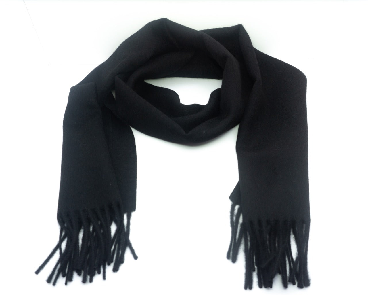 100% Baby Alpaca Scarves - BLACK