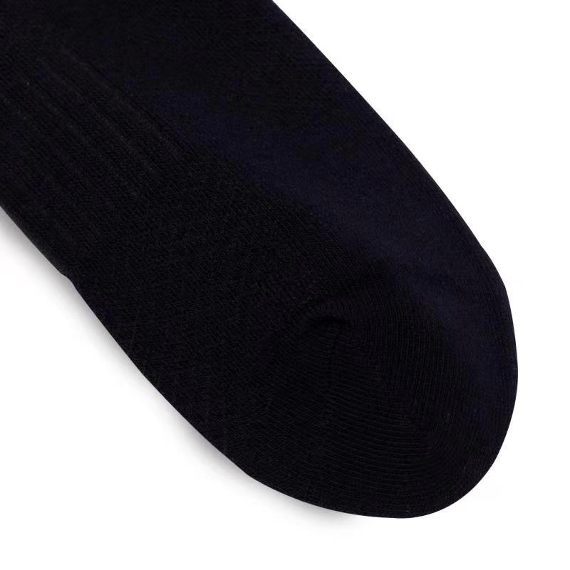 Thin Crew Black Glide Socks