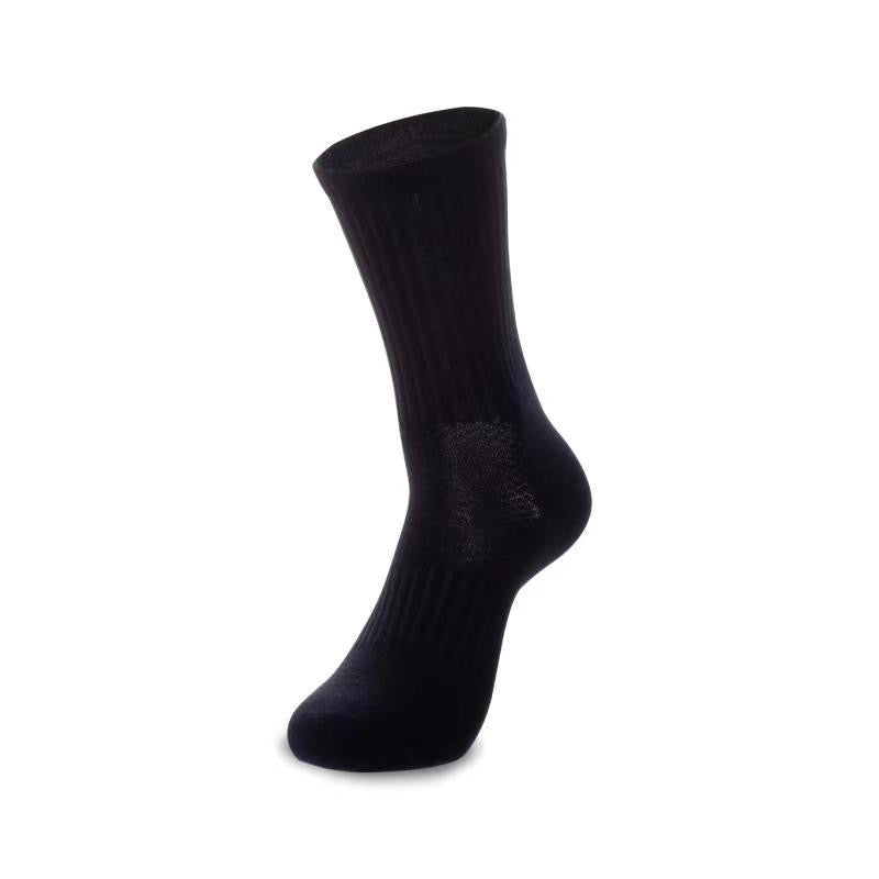 Thin Crew Black Glide Socks