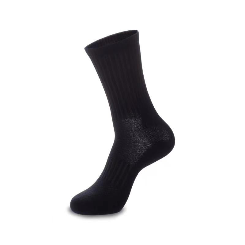 Thin Crew Black Glide Socks